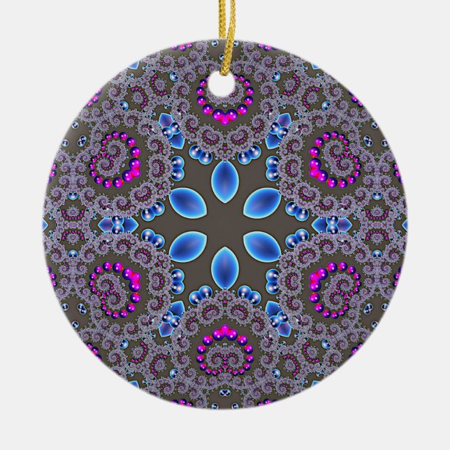 Celestial Whirl Ceramic Ornament (Front)