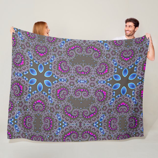 Celestial Whirl Fleece Blanket (In Situ)