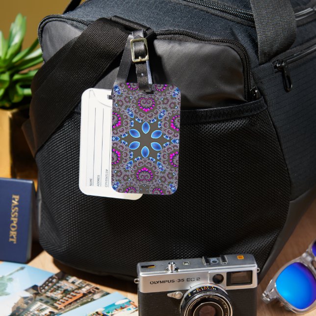 Celestial Whirl Luggage Tag (Front & Back)
