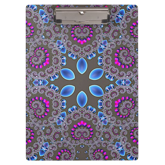 Celestial Whirl Spiral Notebook Clipboard (Front)