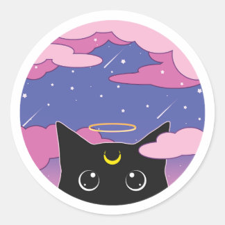 celestial whiskers Sticker