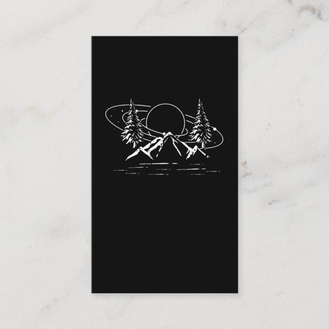Celestial Wilderness Mountains Landscape Forest Business Card (Front)