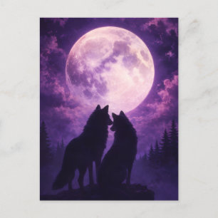 Celestial Wildlife Aesthetic Postcard