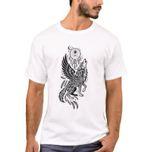 Celestial Winged Wolf Dreamcatcher Tribal Art