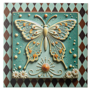 Celestial Wings at the Diamond Court Ceramic Tile