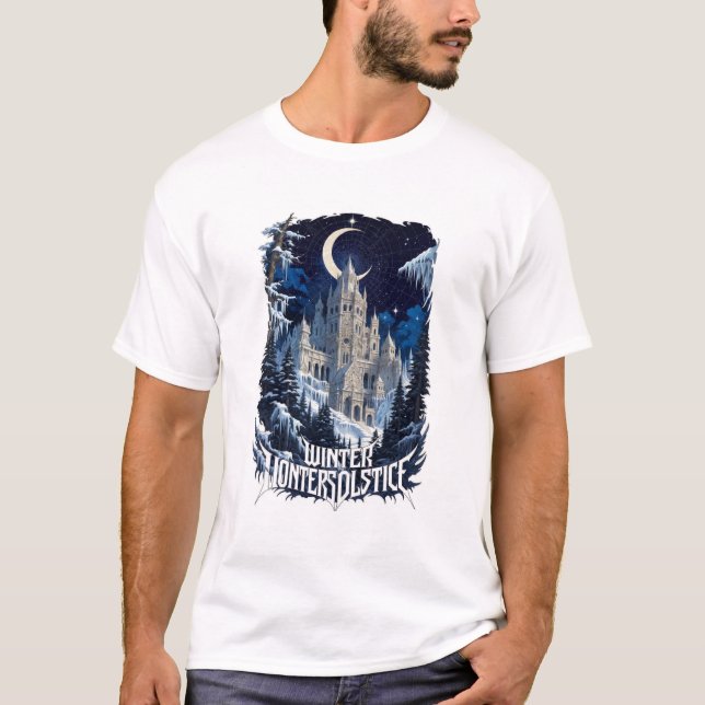 Celestial Winter Temple T-Shirt, Premium T-Shirt (Front)