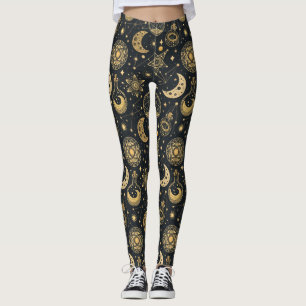 Celestial Witchcraft - Gold Moon, Potion Bottles 2 Leggings