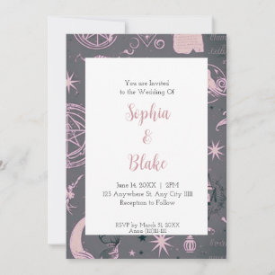 Celestial Witchcraft Wedding Invitation