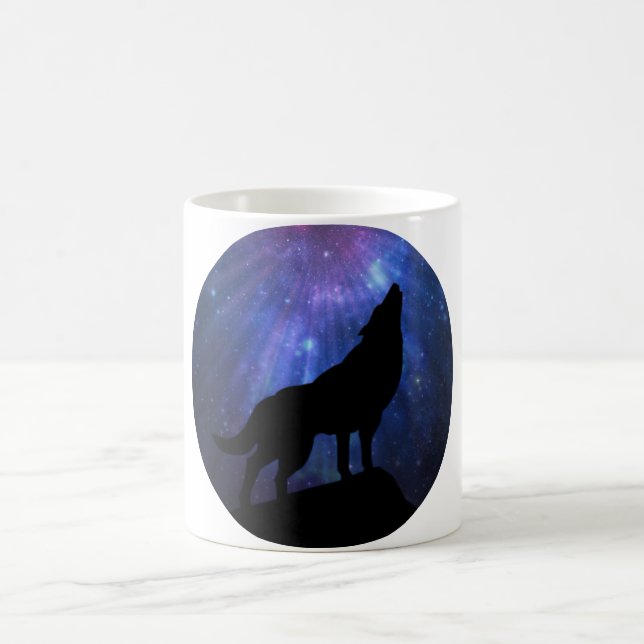 Celestial Wolf Coffee Mug (Center)