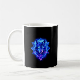 Celestial Wolf • Cosmic Energy Guardian Throw Mug