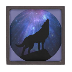 Celestial Wolf Keepsake Box