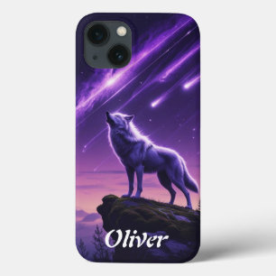 Celestial Wolf – Mystic Howl iPhone 13 Case