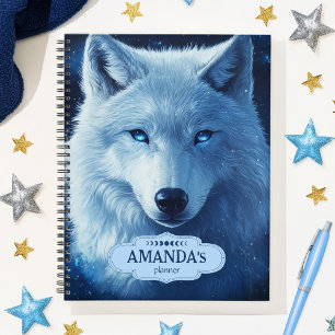 Celestial Wolf Sky Stars Teen Anxiety Everyday Planner