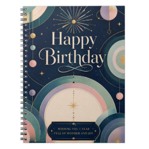 Celestial Wonder Birthday Greeting Notebook
