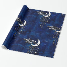 Celestial Wrapping Paper, Make a Wish Wrapping 