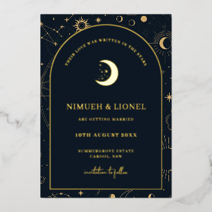 Celestial Written in the stars Save the Date  Foil