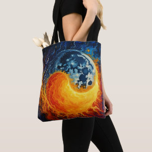 Celestial Yin Yang Art Tote Bag