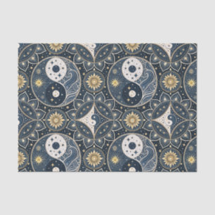 Celestial Yin Yang Mandala Design Pattern Art Tissue Paper
