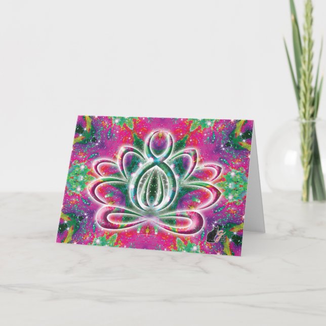 Celestial Zen Lotus Card (Front)