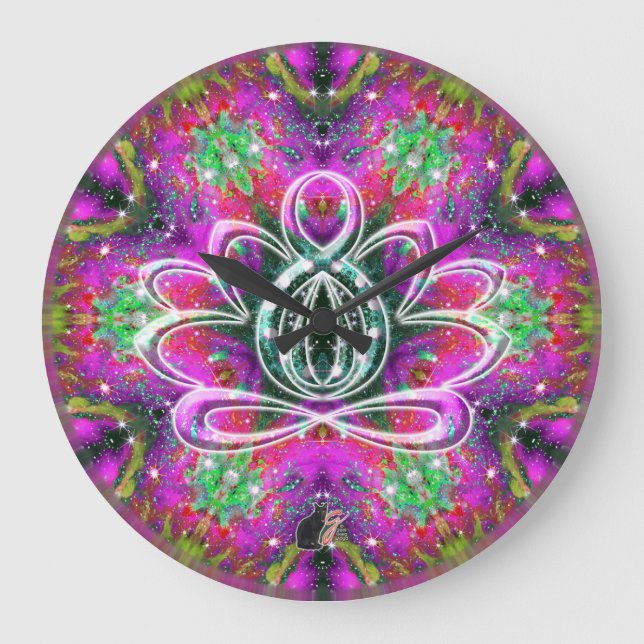 Celestial Zen Lotus Clock (Front)