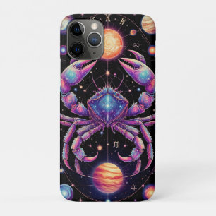 Celestial Zodiac Art Featuring a Cosmic Cancer iPhone 11 Pro Case