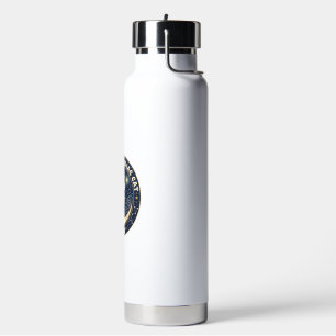Celestial Zodiac Cat Cute Cat T-Shirt Design - Cel Water Bottle