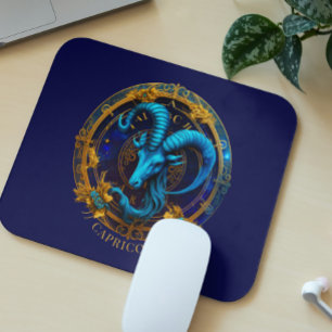 Celestial Zodiac Sea Goat Symbol Fantasy Capricorn Mouse Pad