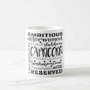 Celestial Zodiac Sign Mug/Capricorn Description Coffee Mug