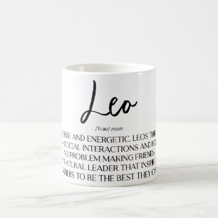 Celestial Zodiac Sign Mug/Leo Definition Coffee Mug