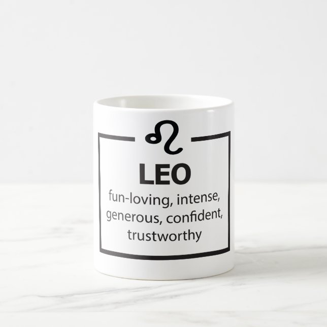 Celestial Zodiac Sign Mug/Leo Traits Coffee Mug (Center)