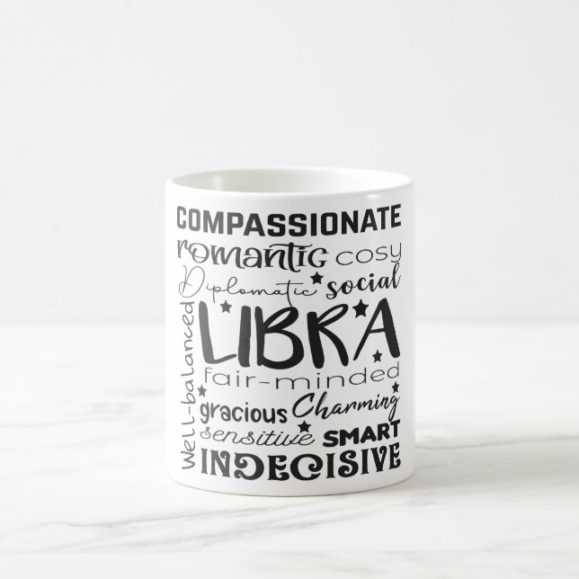 Celestial Zodiac Sign Mug/Libra Description Coffee Mug (Center)