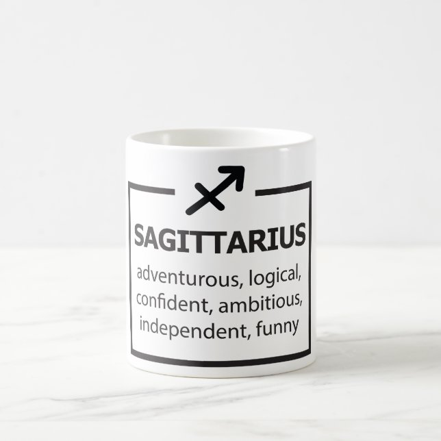 Celestial Zodiac Sign Mug/Sagittarius Traits Coffee Mug (Center)