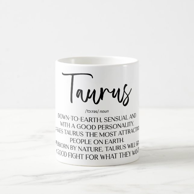 Celestial Zodiac Sign Mug/Taurus Coffee Mug (Center)