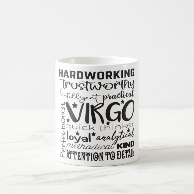 Celestial Zodiac Sign Mug/Virgo Description Coffee Mug (Center)