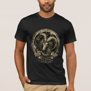 Celestial Zodiac Symbol Fantasy Capricorn Birthday T-Shirt