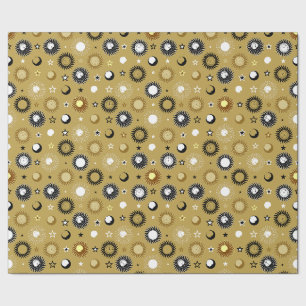 Celestrial Clockwork Wrapping Paper