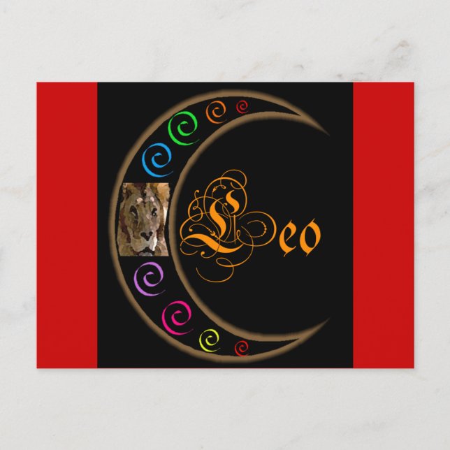Celestrial Zodiacs - Leo Postcard (Front)