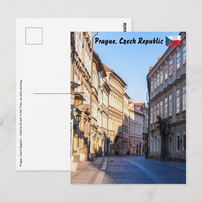 Celetna Street in Old Town of Prague Postcard (Front/Back)