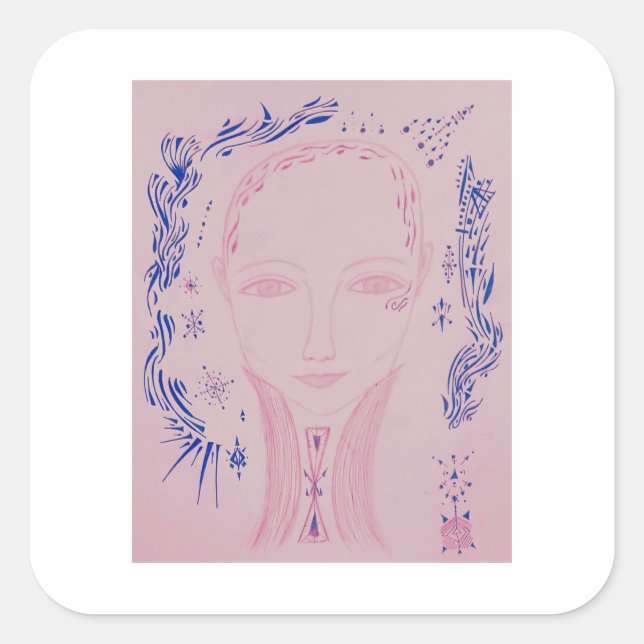 Celia Square Sticker (Front)