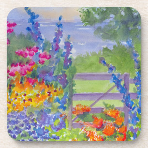 Celia Thaxter Garden at Isle of Shoals Coaster Set