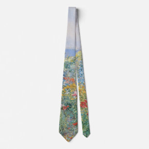 Celia Thaxter in Her Garden by Childe Hassam Tie