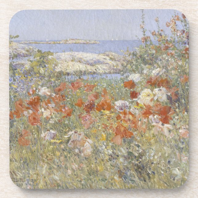 Celia Thaxter's Garden by Frederick Childe Hassam Coaster (Front)