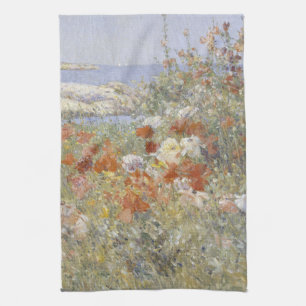 Celia Thaxter's Garden by Frederick Childe Hassam Tea Towel
