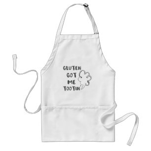 Celiac Awareness Gluten Got Me Tootin Standard Apron