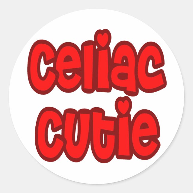Celiac Cutie Classic Round Sticker (Front)