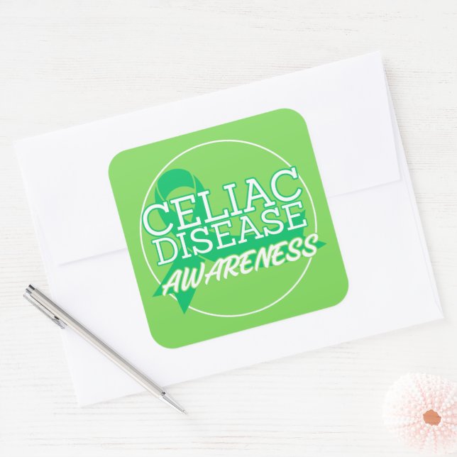 Celiac Disease Awareness 2026 Square Sticker (Envelope)