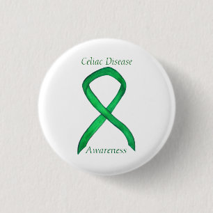 Celiac Disease Awareness Custom Ribbon Art Pin