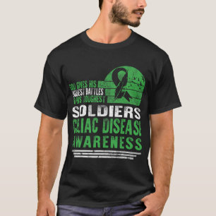 Celiac Disease Awareness God Gives Hardest Battles T-Shirt