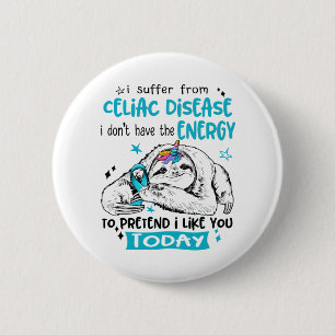 Celiac Disease Awareness Month Ribbon Gifts 6 Cm Round Badge