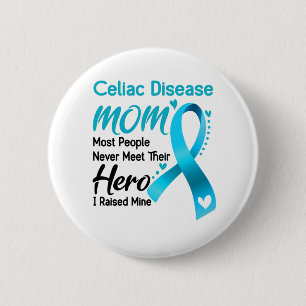Celiac Disease Awareness Month Ribbon Gifts 6 Cm Round Badge
